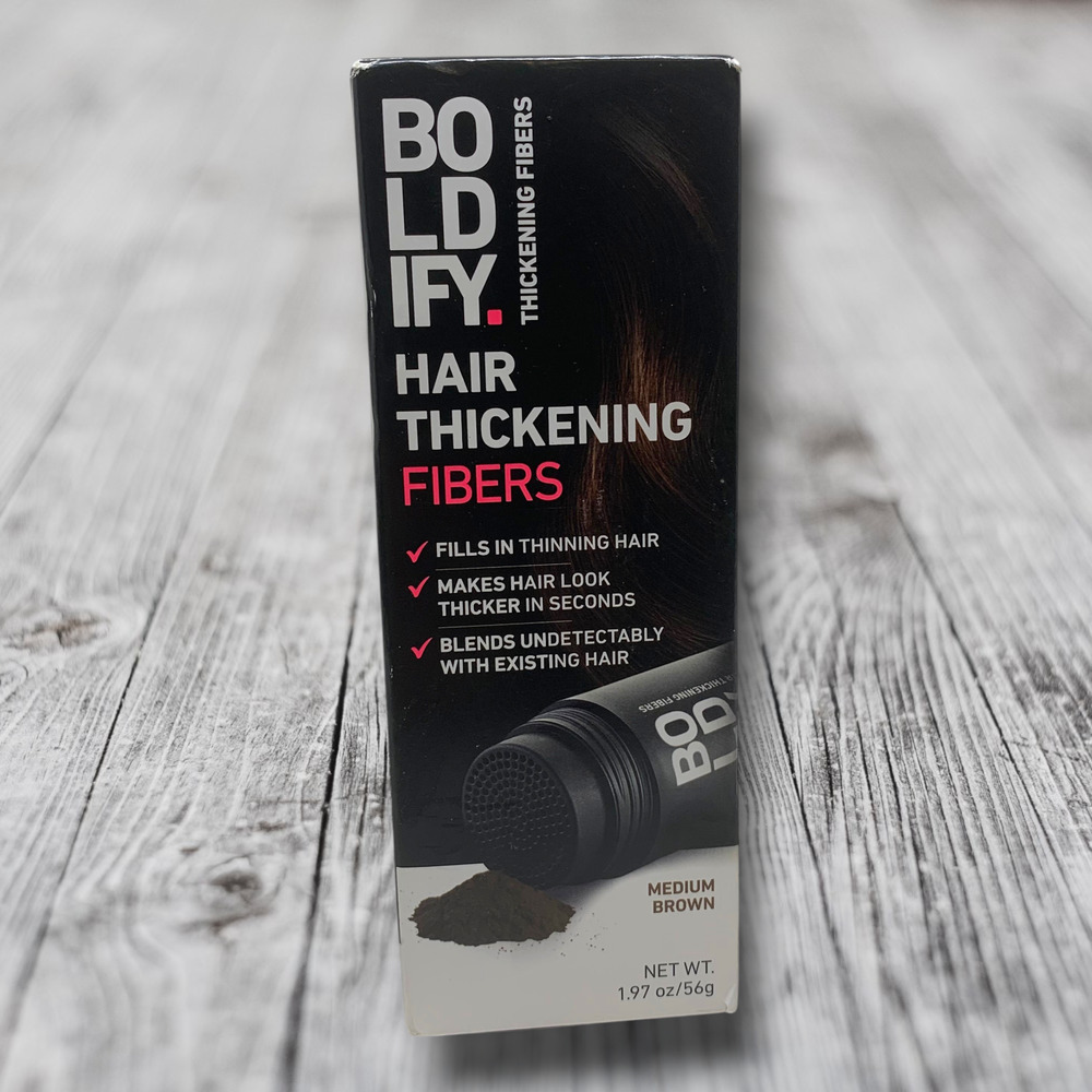 Boldify Hair Thickening Fibers Medium Brown 0.98 oz / 28g NEW Sealed Full Size